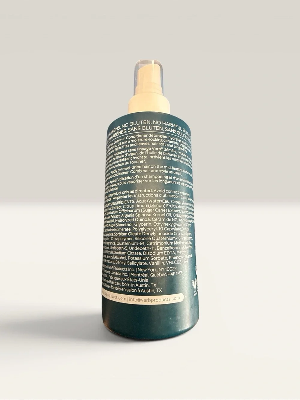 Verb hydrate leave